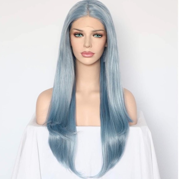 ?BLAKE BLUE 24” LACE FRONT COACHELLA WIG *NWT* main image 2